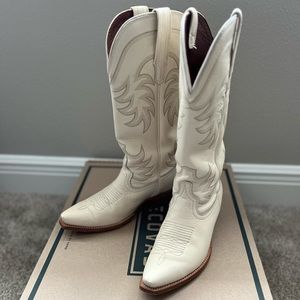 COPY - Tecovas Annie Western Boots Bone size 7.5